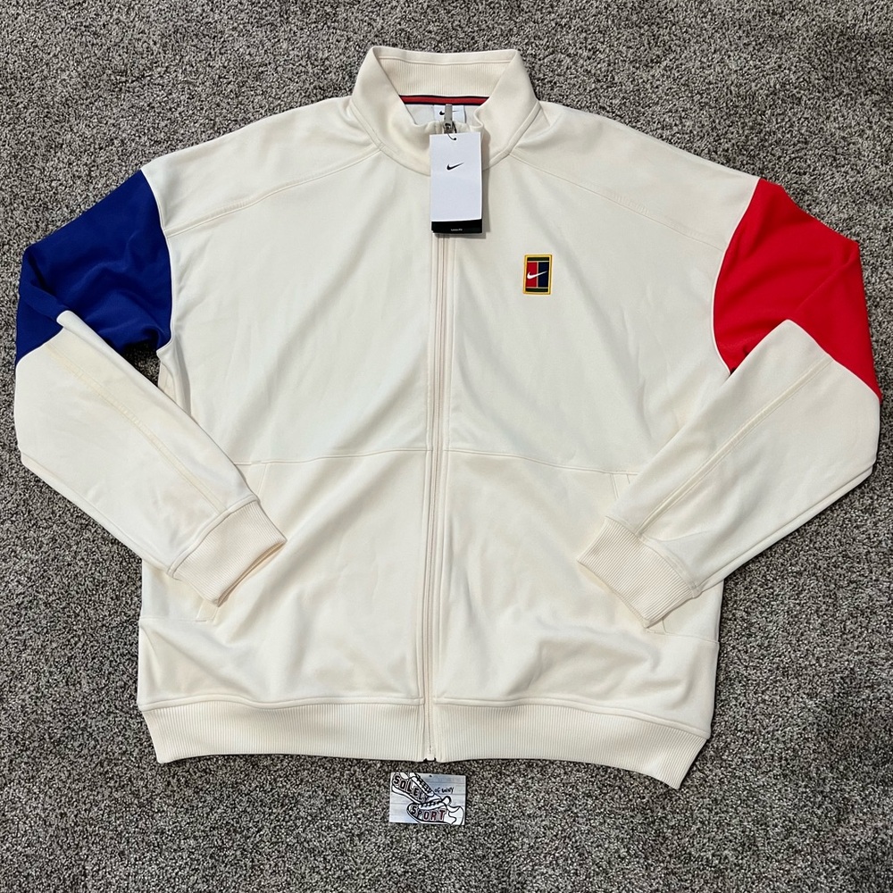 New Nike Court Heritage Tennis Full Zip Jacket Coat Pullover Sweater Mens Sizes